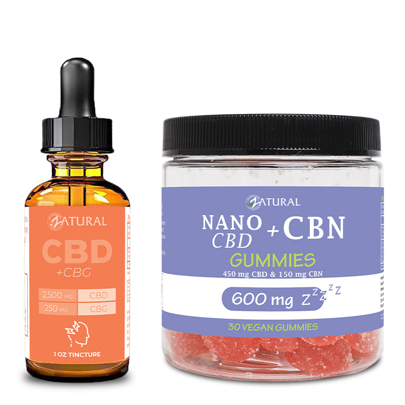 CBG Oil and CBN Gummies 600mg