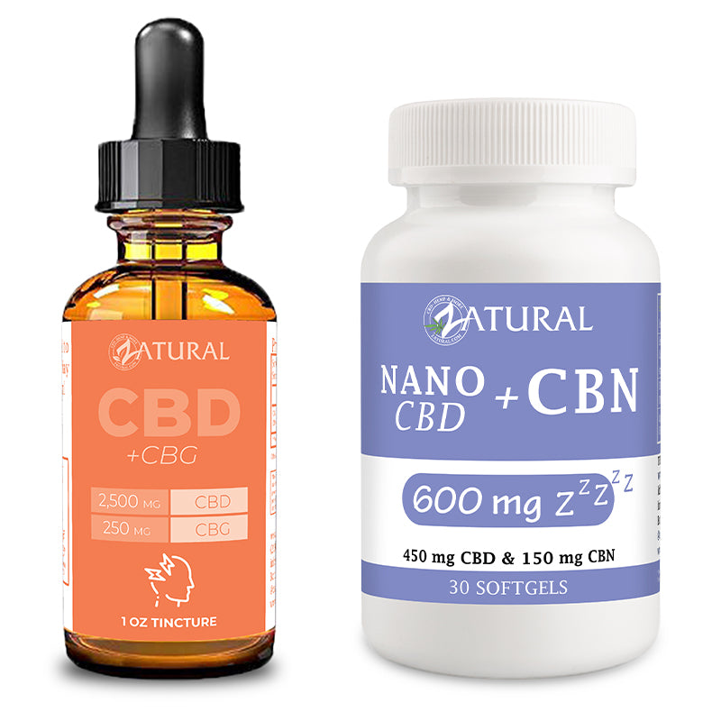 CBG oil and CBN Softgels 600mg