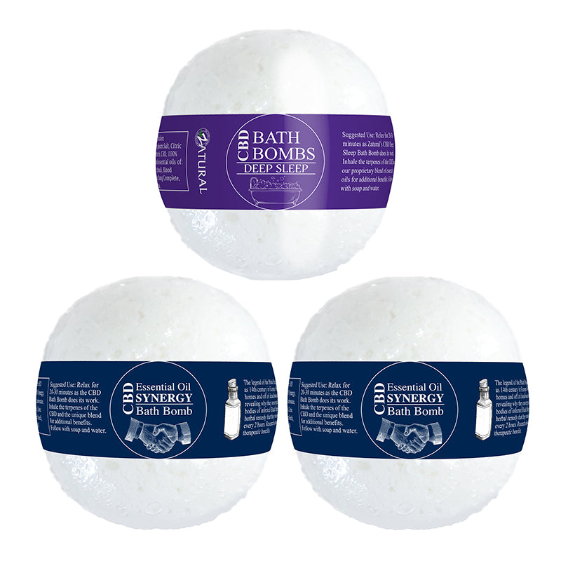 CBD Bath Bomb with Synergy, deep sleep, and Synergy
