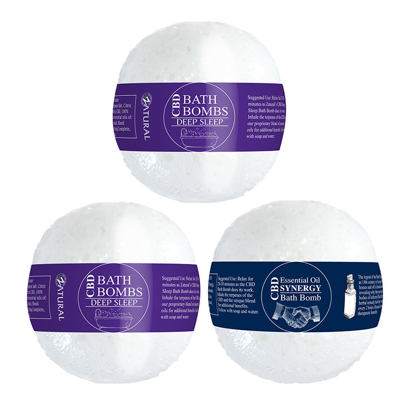 CBD Bath Bomb with deep sleep, deep sleep, and Synergy