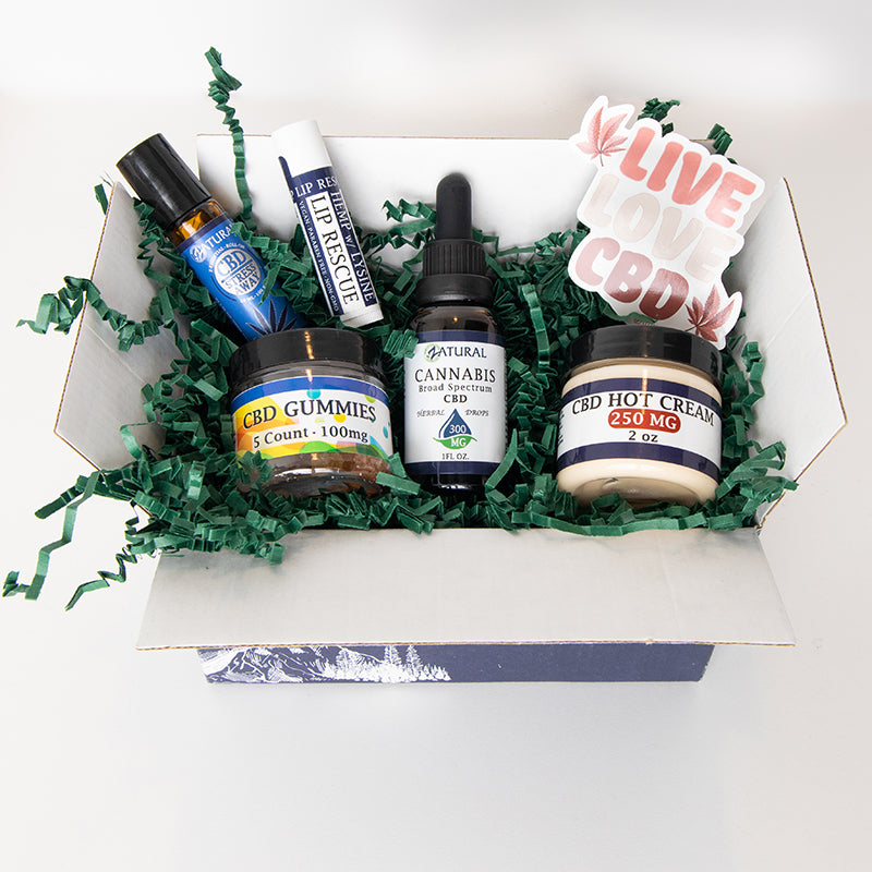 Zatural CBD Subscription box open box