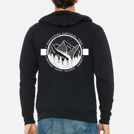 'CBD Mountains' - Ultra-Soft Zipper SweatShirt