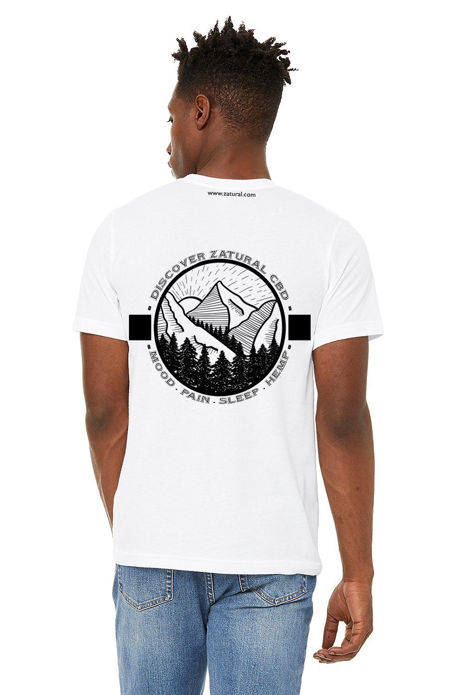 'Discover Zatural' Unisex Mountain Graphic