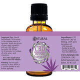 CBD infused Lavender essential oil 30ml label