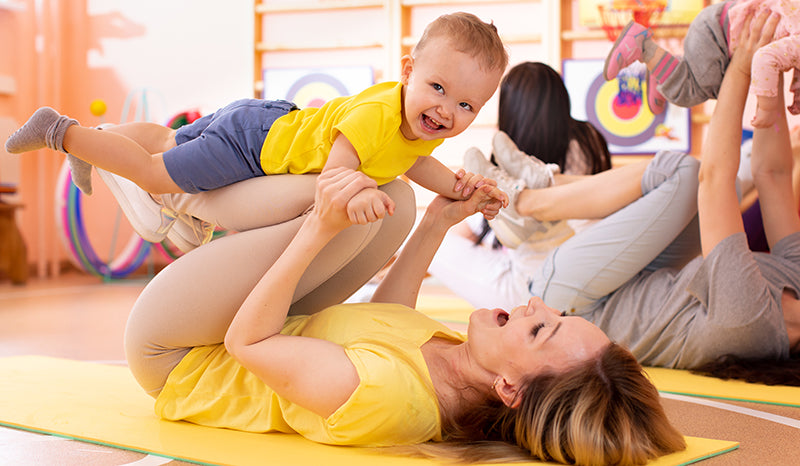 Mother learning ways to cope with stress