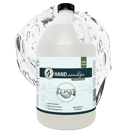 Zatural Hand Sanitizer Gel 1 gallon splash