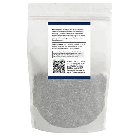 Thirty Day Detox Tea Back