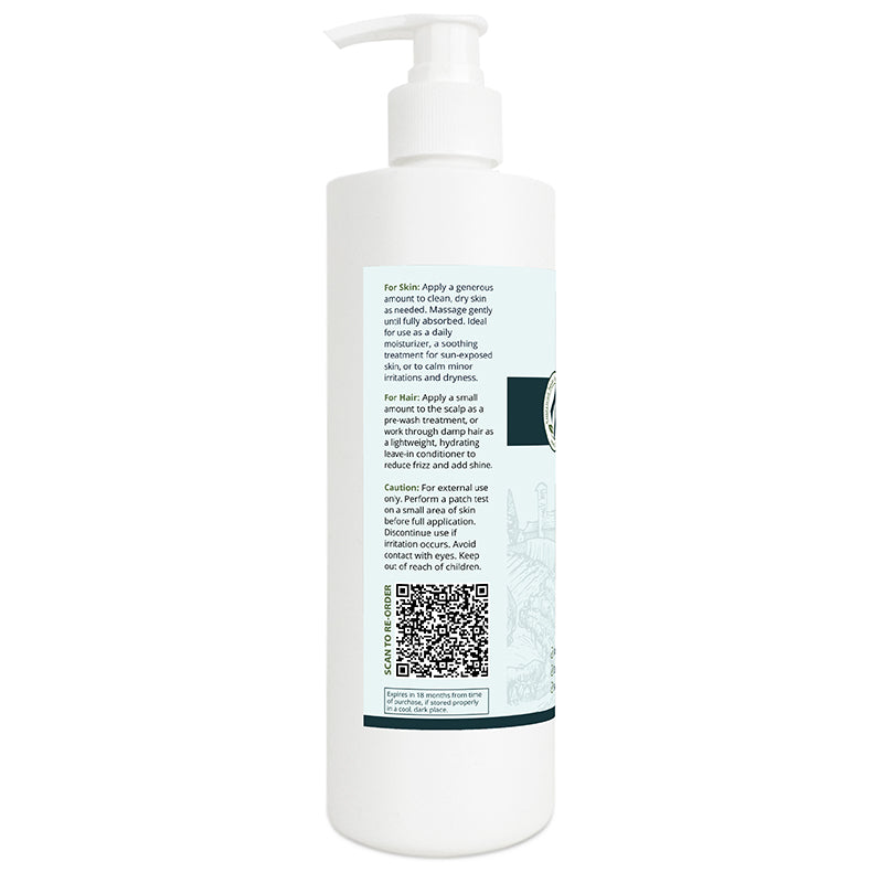 Zatural Aloe Vera Gel 16oz Left Side of Label