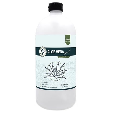 Zatural Aloe Vera Gel 32oz Front Side of Label