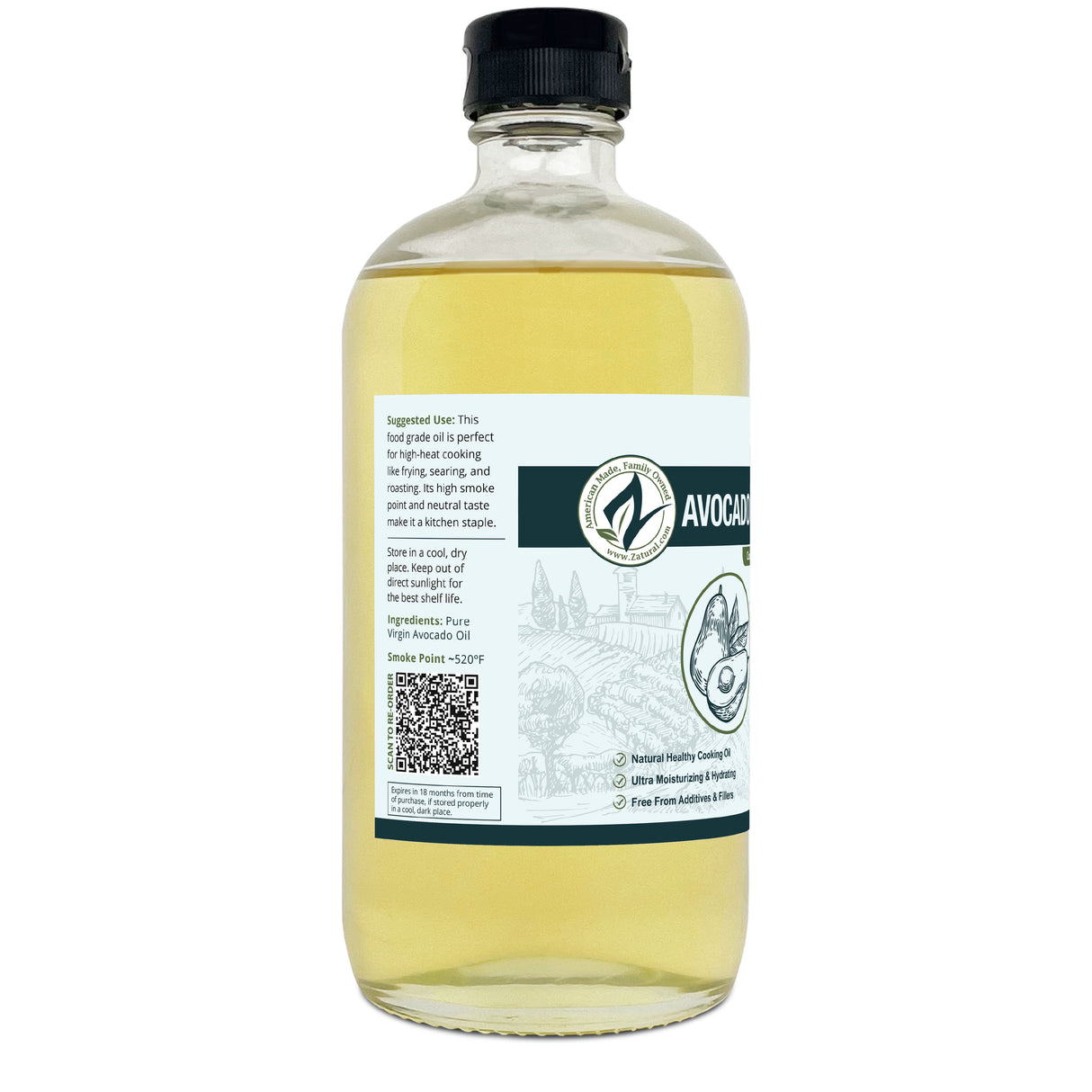 Avocado Oil Virgin Cold-Pressed | High Smoke Point Oil