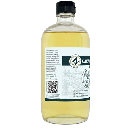 Avocado Oil Virgin Cold-Pressed | High Smoke Point Oil