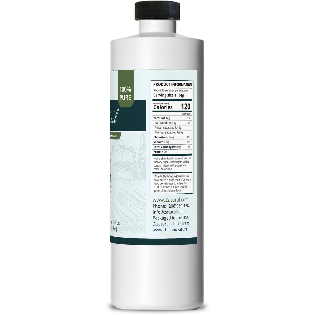 Avocado Oil Virgin Cold-Pressed | High Smoke Point Oil