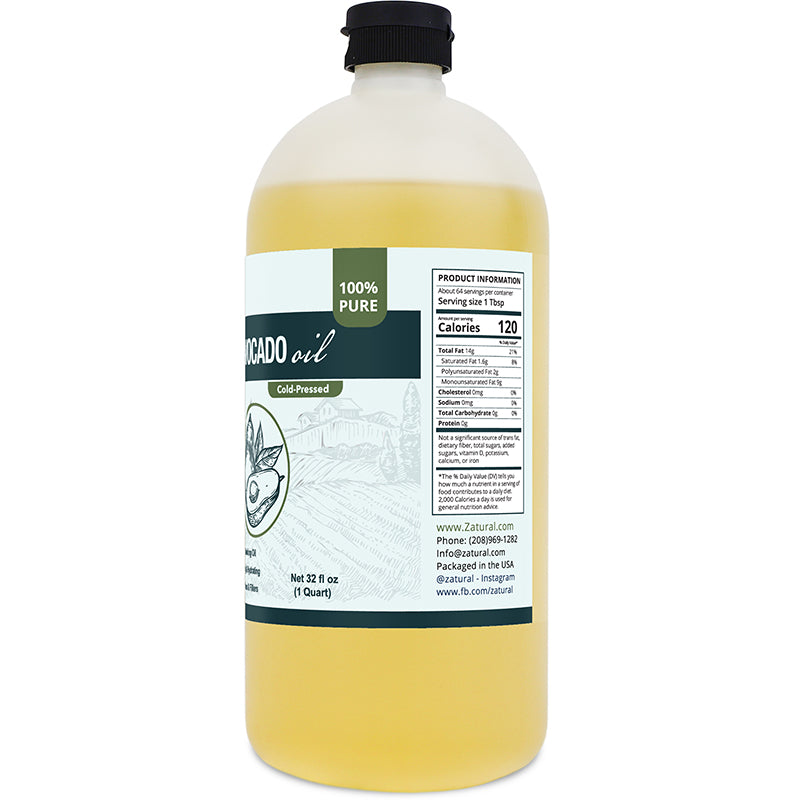 Avocado Oil Virgin Cold-Pressed | High Smoke Point Oil