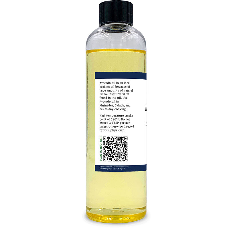 Zatural Avocado Oil 8oz left side of label