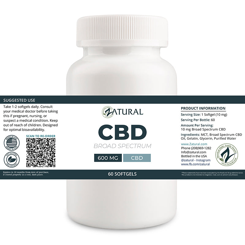 Broad Spectrum CBD Softgels | Nano CBD Oil