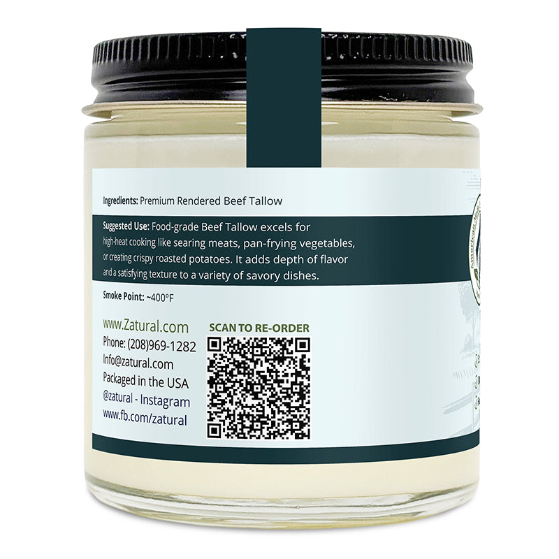 Rendered Grass-Fed Beef Tallow
