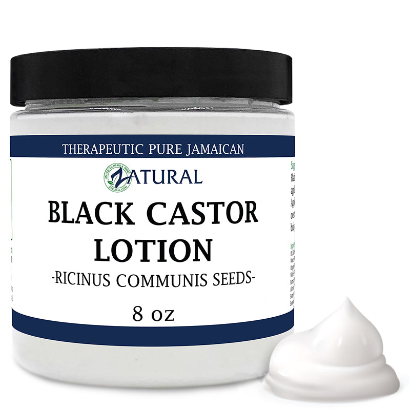 Zatural Black Castor Lotion 8oz glob