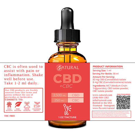 CBC Isolate Oil label