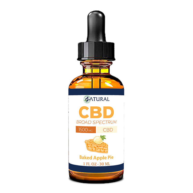 Broad Spectrum CBD Oil | Baked Apple Pie Flavor