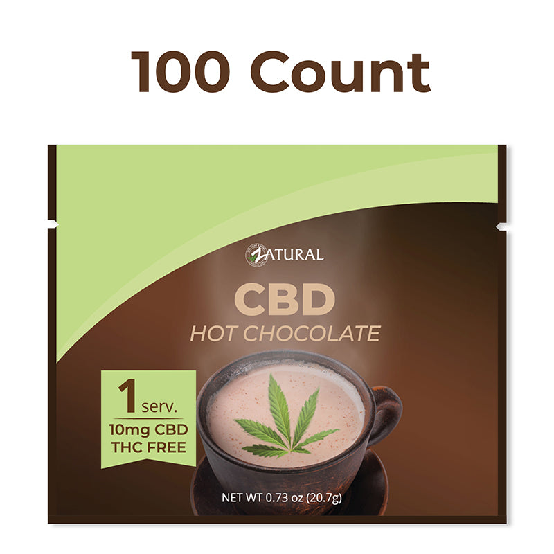 Zatural CBD Hot Chocolate 100 count pack