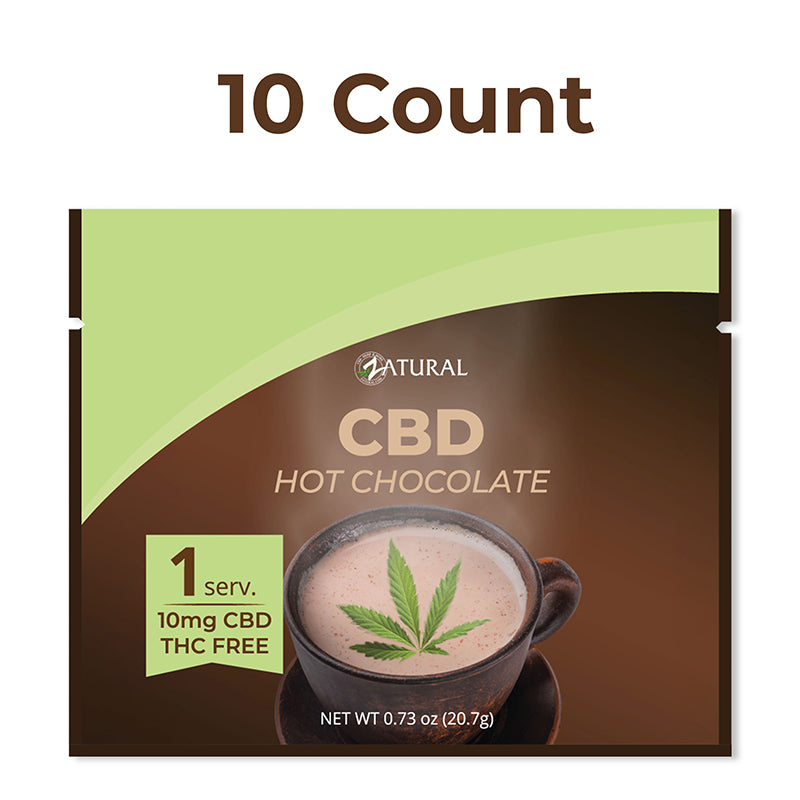 Zatural CBD Hot Chocolate 10 count pack