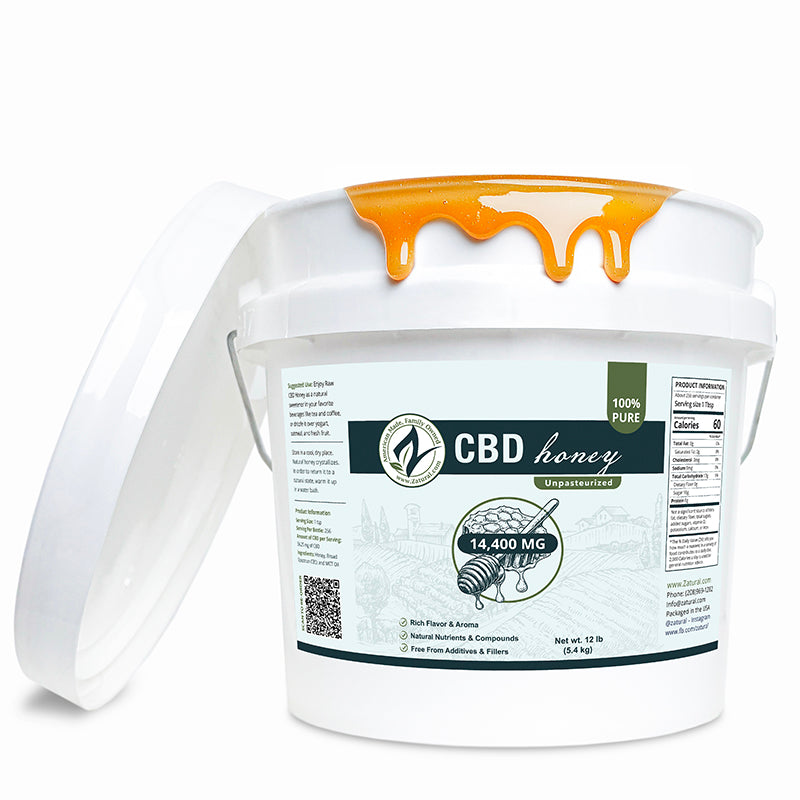Zatural CBD Honey 14400mg honey drizzle