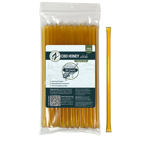 Zatural CBD Honey Sticks 30 count