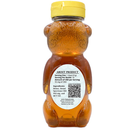 Zatural CBD Honey 900 mg back