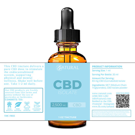 CBD Isolate Oil label