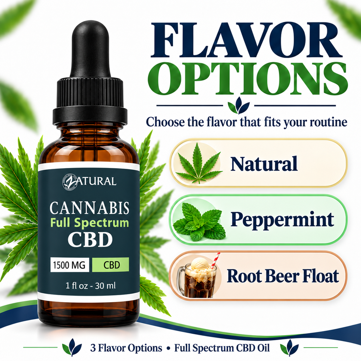 Full Spectrum CBD Oil Drops  | Less Than 0.3% THC