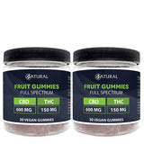 Zatural Full Spectrum CBD + THC Gummies two pack