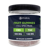 Zatural Full Spectrum CBD + THC Gummies Front
