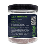 Zatural Full Spectrum CBD + THC Gummies Right Side of label