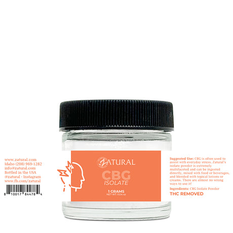 CBG Isolate 1 Gram Flat Label