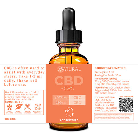 CBG Isolate Oil label