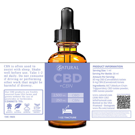 CBN Isolate Oil label