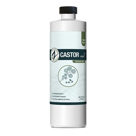 Zatural Castor Oil 16oz front of the bottle