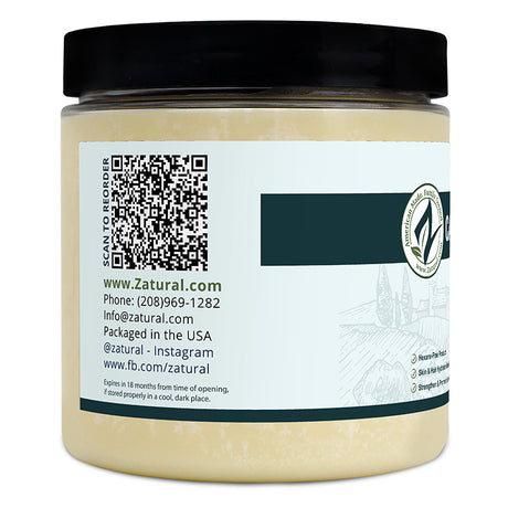 Castor Butter 8oz left side of label