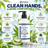 Hemp Hand Sanitizer | Aloe & Essential Oils | Moisturizing