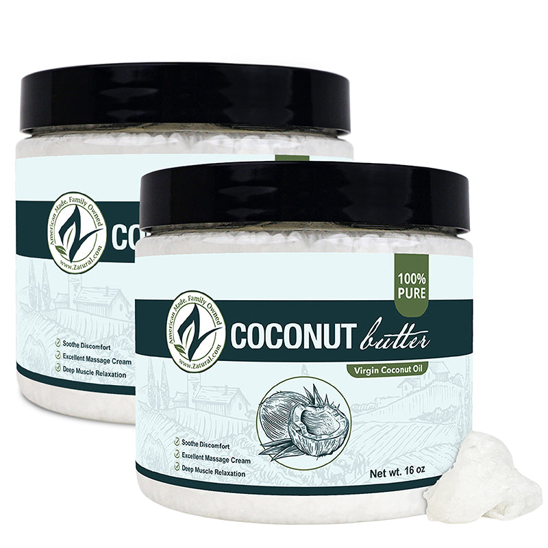 Zatural Coconut Butter 16oz two pack
