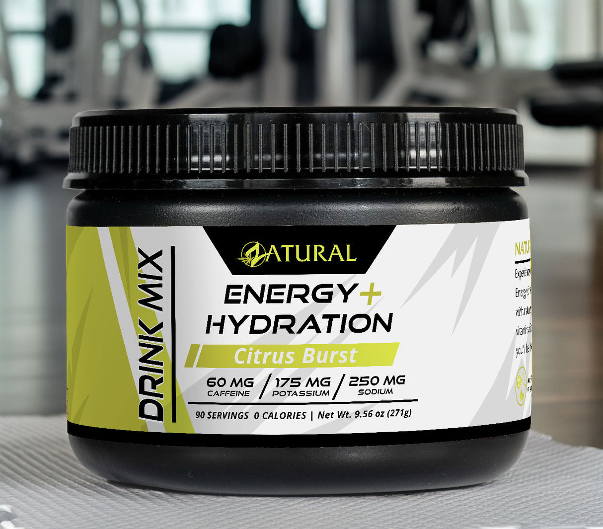 Energy + Hydration Drink Mix | 100% Natural | 90 Servings