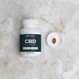 Zatural Full Spectrum CBD Softgels 750 mg with softgel in cap