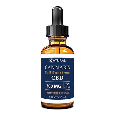 Zatural Full Spectrum Root Beer Float CBD Oil 300mg 1oz