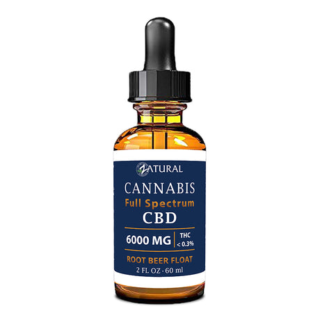Zatural Full Spectrum Root Beer Float CBD Oil 6000mg 2oz