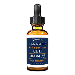 Zatural Full Spectrum Root Beer Float CBD Oil 1200mg 4oz
