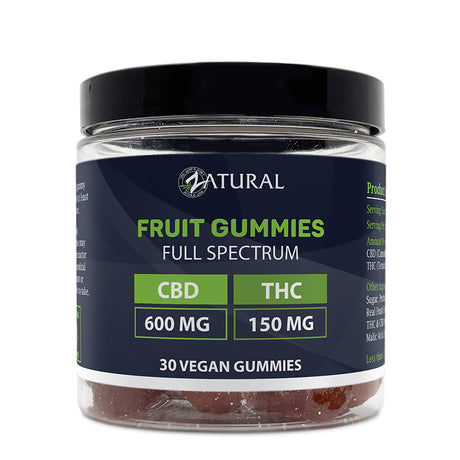 Zatural Full Spectrum CBD + THC Gummies 30 count