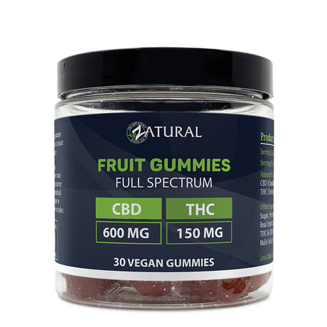 Zatural Full Spectrum CBD + THC Gummies 30 count