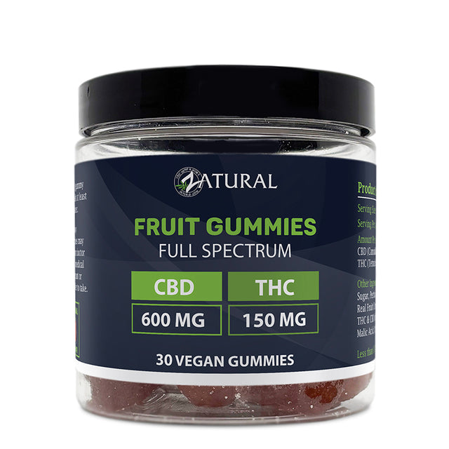 Zatural Full Spectrum CBD + THC Gummies 30 count