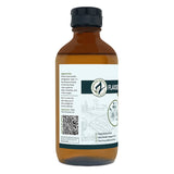 Zatural Flaxseed Oil 8oz glass, left side of label