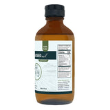 Zatural Flaxseed Oil 8oz glass, right side of label